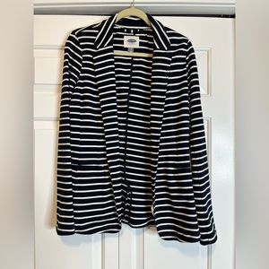 Old Navy Striped Blazer Size M - Navy and White